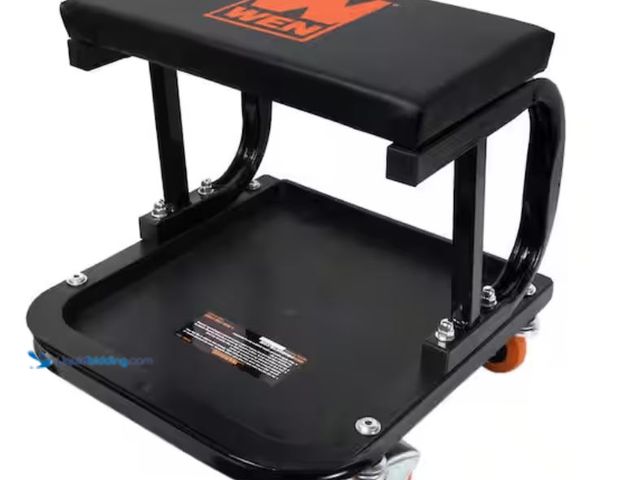 Lot 49-2006071 - WEN 250 lbs. Capacity Rolling Mechanic Seat with Onboard Storage, Model # 73011T, Unused, Has attach...