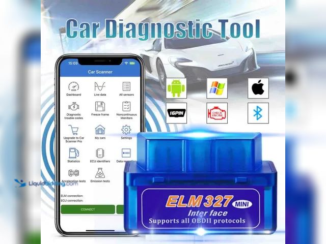 Lot 49-1803934 - ELM327 OBD2 Code Reader Bluetooth Auto Diagnostic Tool - NEW - A great diagnostic tool for your vehi...