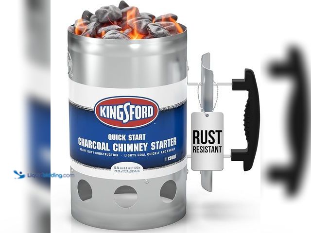 Lot 49-1627384 - Lot of (3) Kingsford Heavy Duty Deluxe Charcoal Chimney Starter Large Capacity Zinc Steel BBQ Fire S...