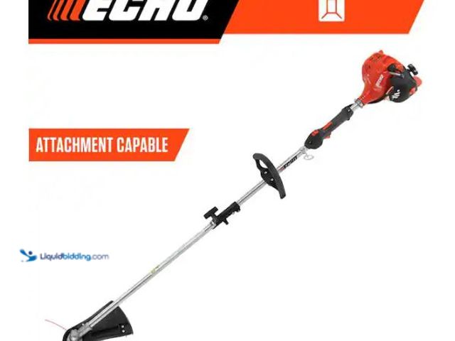 Lot 49-1624419 - ECHO 21.2 cc Gas 2-Stroke Attachment Capable Straight Shaft String Trimmer with 17 in. Swath and Spe...