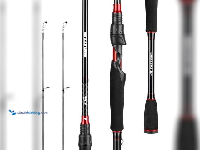 Lot 49-3565449 - KastKing Brutus Spinning Rods & Casting Fishing Rods, IM6 Graphite Blanks, 2-Piece Rods with Extra T...