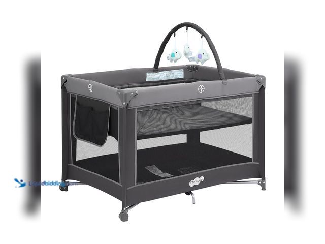 Lot 49-5543486 - Pamo Babe Portable Playpen Foldable Playard Portable Crib for Baby and Toddlers. Model # . New
