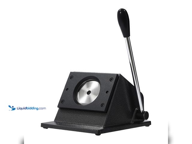 Lot 49-5487079 - 58mm & 70mm Round Button Punch, Graphic Badge Die Cutter, Button Hole Punch for Cards, Badges, Carto...