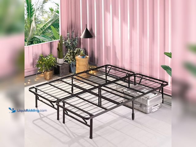 Lot 49-3528083 - ZINUS SmartBase Tool-Free Assembly Mattress Foundation, 14 Inch Metal Platform Bed Frame, No Box Spr...