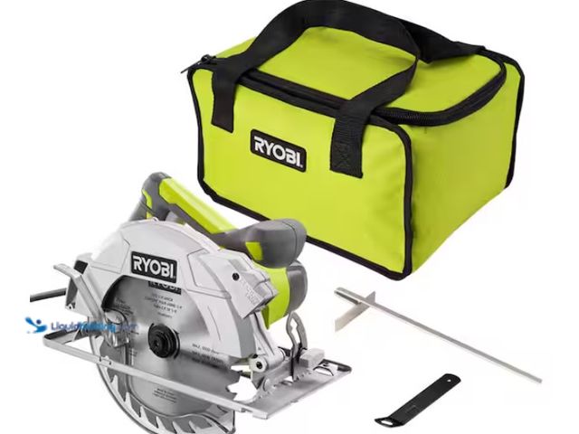 Lot 49-1570189 - RYOBI 15 Amp Corded 7-1/4 in. Circular Saw with EXACTLINE Laser Alignment System, 24T Carbide Tipped...