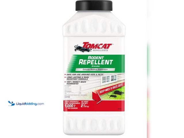 Lot 49-3565539 - QTY 6 - Tomcat Repellents Rodent Repellent Granules, For Outdoor Mouse and Rat Prevention, 2 lb. Unu...