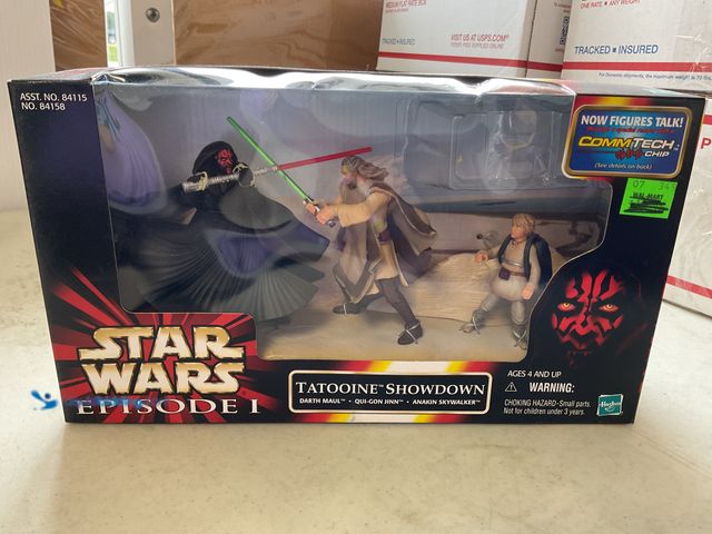 Lot 49-5350440 - Other STAR WARS EPISODE I TATOOINE SHOWDOWN 3 PACK OF ACTION FIGURES IN ORIGINAL BOX