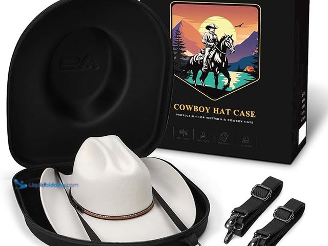 Lot 49-3430511 - Anysiny Hat Box for Travel-Crush Proof Hat Travel Case for Cowboy Hats Holder Storage Box Organizer ...