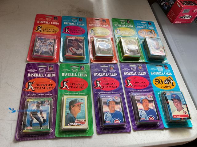 Lot 49-5350428 - Other LOT OF 10 SPORTS AMERICA CLUB BASEBALL CARDS SETS IN ORIGINAL PACKAGES INCLUDING DETROIT, CLEV...