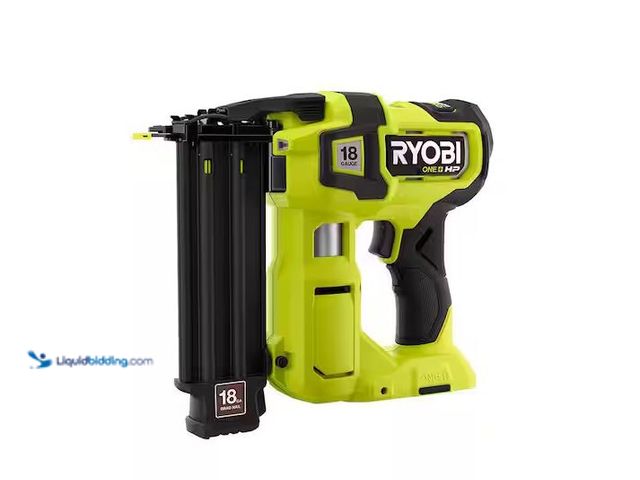 Lot 49-1576710 - RYOBI ONE+ HP 18V 18-Gauge Brushless Cordless Airstrike Brad Nailer (Tool Only) Model # P322, Unused...