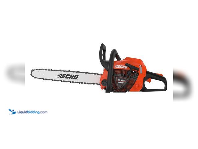 Lot 49-5453272 - ECHO 18 in. 41.6 cc 2-Stroke Gas Rear Handle Chainsaw. [Model # CS-4010-18] Used. Has compression
