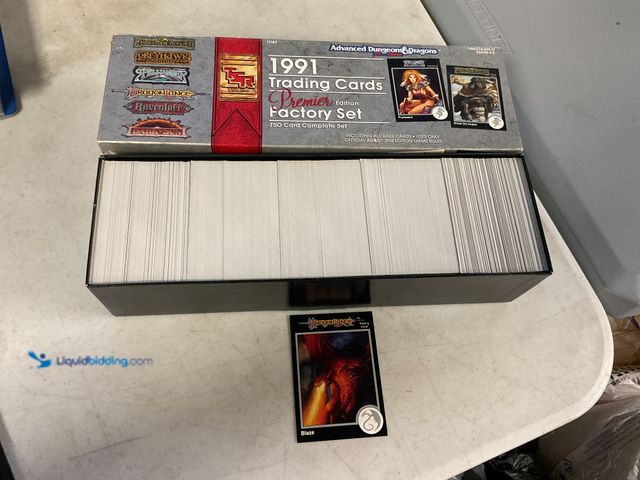 Lot 49-1505546 - COLLECTIBLE 1991 ADVANCED DUNGEONS AND DRAGONS TRADING CARD SET PREMIER EDITION 750 CARD SET LOADED ...