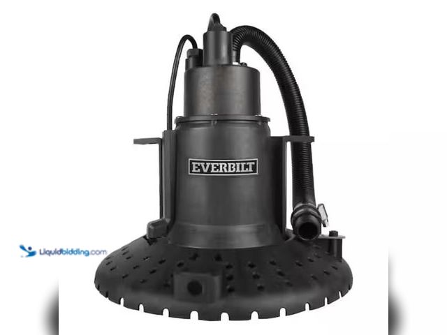 Lot 49-1623551 - Everbilt 1/4 hp Submersible Pool Cover Pump, Model # HDPCP25, Slightly used, Unable to test.  Ref#PA...