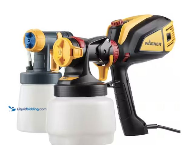 Lot 49-2020577 - Wagner Flexion 3500 Electric Handheld HVLP Paint Sprayer, Model # 2419306, Slightly used, Has attach...