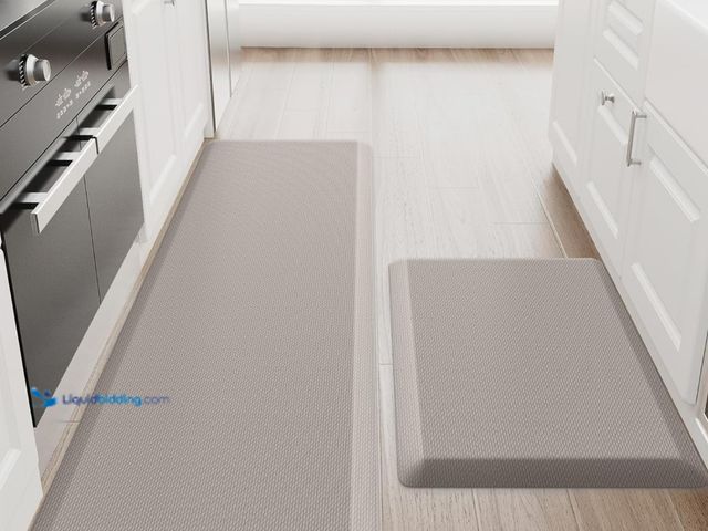 Lot 49-3481712 - StepRite Kitchen Mats, 2PCS Kitchen Rugs, Cushioned Anti Fatigue Kitchen Mats for Floor, Non-Slip St...