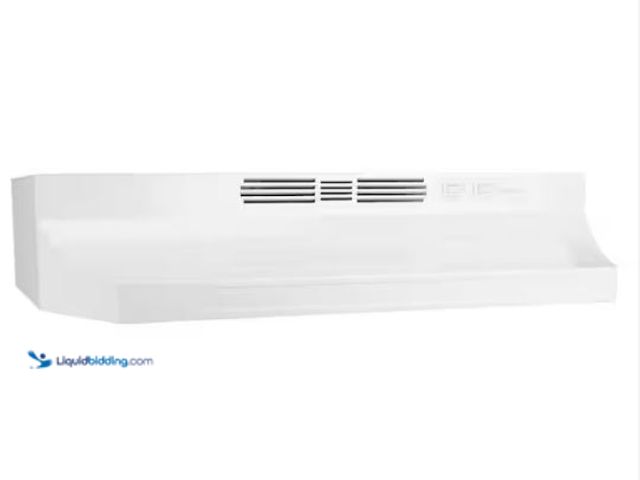 Lot 49-1577035 - Broan-NuTone RL6200 Series 30 in. Ductless Under Cabinet Range Hood with Light in White, Model # RL6...