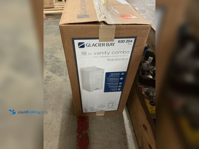 Lot 49-5463724 - Glacier Bay
19 in. Single Sink White Bath Vanity with White Cultured Marble Top (Assembled) Unused