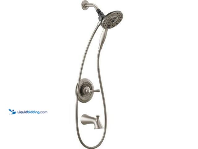 Lot 49-5546792 - Delta Chamberlain In2ition Single-Handle 4-Spray Tub and Shower Faucet in SpotShield Brushed Nickel ...