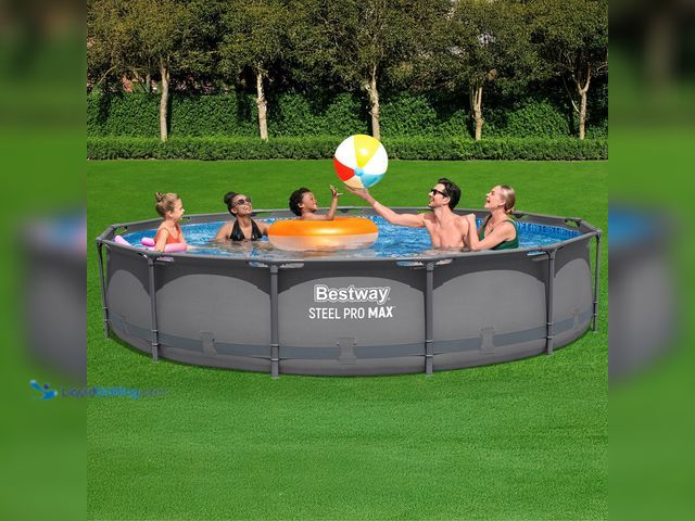 Lot 49-1630931 - Bestway Steel Pro MAX 13' x 30" Round Above Ground Pool Set Model #1872236, Unused, Factory Packed  ...