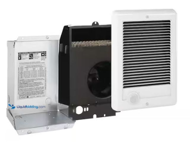 Lot 49-1518195 - Cadet 240-volt 1,000-watt Com-Pak In-wall Fan-forced Electric Heater in White Model # CSC102W, Unuse...