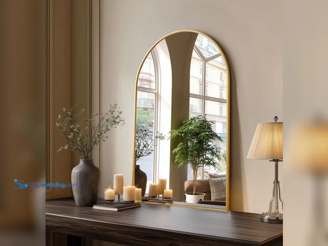 Lot 49-1555710 - Bathroom Wall Mirror, Metal Frame Vanity Mirror For Bedroom, Entryway, Living Room, Model# MI-YSGZ-N...