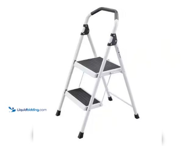 Lot 49-1569319 - Gorilla Ladders 2-Step Steel Lightweight Step Stool Ladder 225 lbs. Load Capacity Type II Duty Ratin...