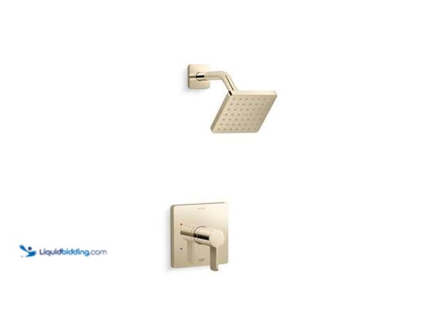 Lot 49-5544682 - KOHLER Parallel Rite-Temp Single Handle Shower Trim Kit With Lever Handle 1.75 GPM in Vibrant French...