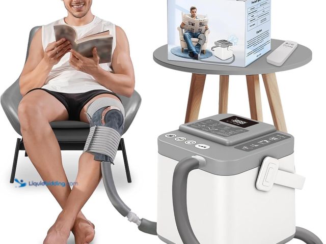 Lot 49-3527273 - Cold Therapy Machine,Programmable Timer Ice Therapy for Knee with Silent Pump,Knee Ice Machine for S...