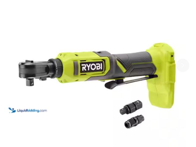 Lot 49-1578010 - RYOBI ONE+ 18V Cordless Multi Size Ratchet (Tool Only), Model # PCL280B, Unused, No battery, No char...