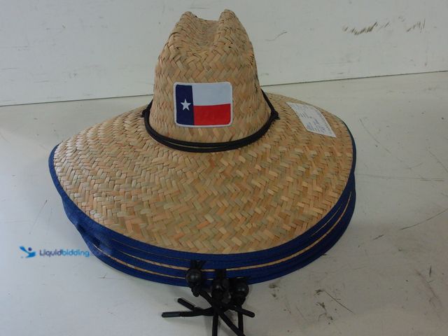Lot 49-1568760 - Lot of (4) Small Sized Round Brim Texas Straw Hat Model #1890156537, Unused  Ref#SBS0114