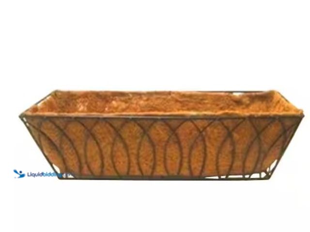 Lot 49-2004400 - Lot of (4) Pride Garden Products 24 in. Devon Window/Deck Planter with AquaSav Coconut Liner Plastic...