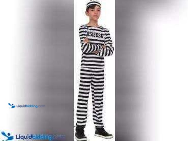 Lot 49-5438026 - Medium - Kids Prisioner Costume. Unused