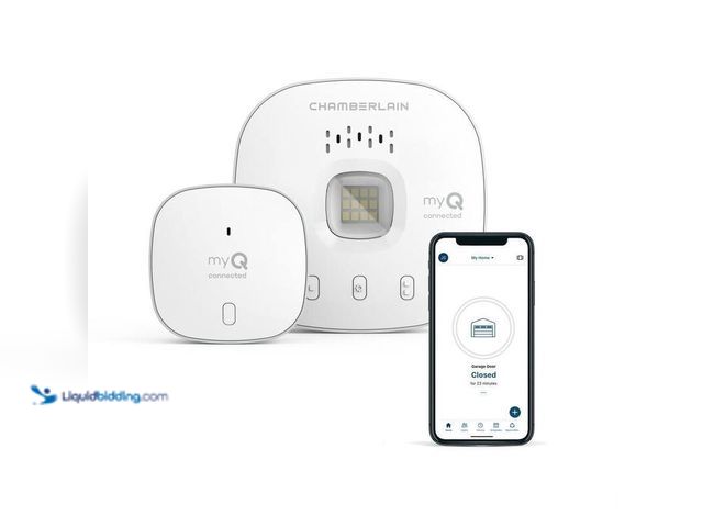 Lot 49-5414470 - Chamberlain myQ Smart Garage Control with WiFi Hub, Model # myQ-G0401, Unused.