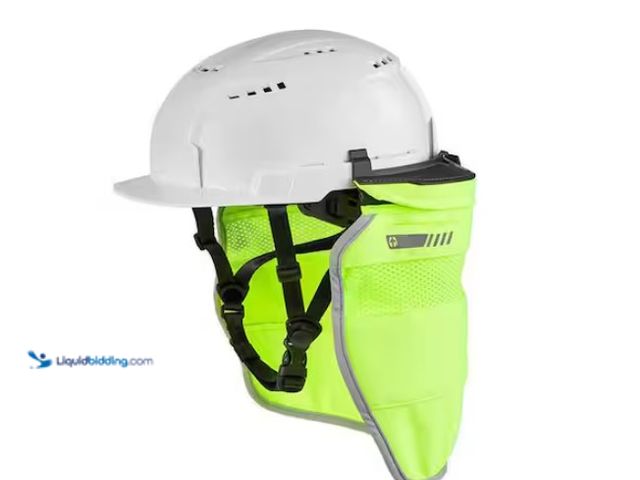 Lot 49-1567507 - Lot of (2) Milwaukee BOLT Yellow High Visibility Mesh Sunshade with 50+UPF UV Protection, Model # 48...