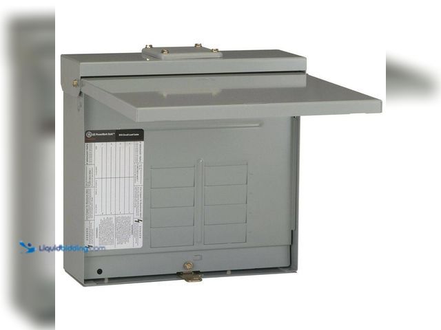 Lot 49-5410636 - GE PowerMark Plus 125 Amp 8-Space 16-Circuit Outdoor Main Lug/ Main Lug Kit Circuit Breaker Panel. [...