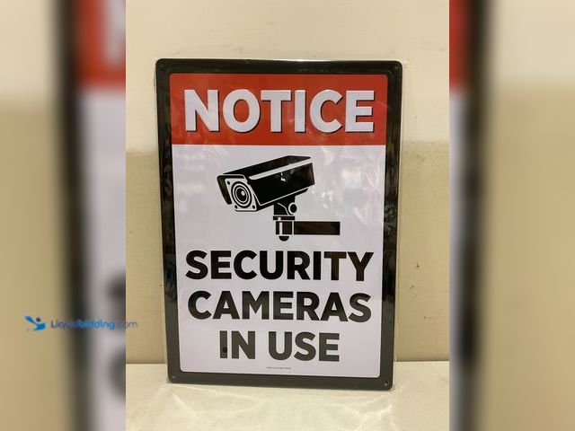 Lot 49-3709145 - Other WOW AN AMAZING COLLECTIBLE METAL SIGN “SECURITY CAMERAS IN USE” AN AMAZING LOT FOR ANY COLLECT...