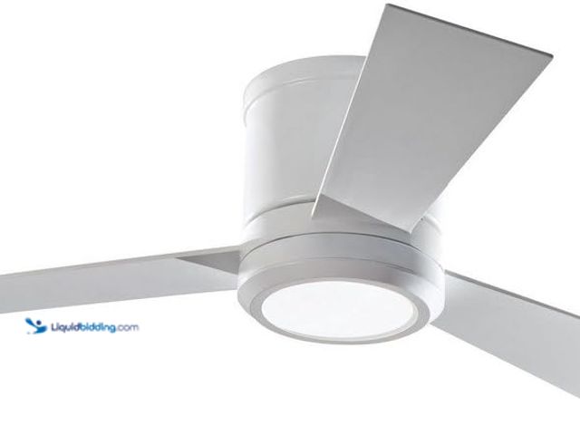 Lot 49-3563154 - Monte Carlo 3CLYR42RZWD-V1 Clarity II 42" Hugger Fan with LED Light and Remote Control, 3 Blades, Ma...