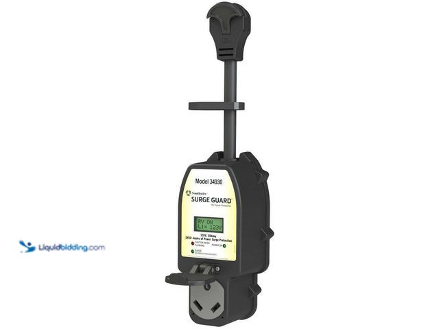 Lot 49-3514520 - Technology Research Full Protection Portable Surge Guard with LCD Display - 30A, 120V. [Model # 3493...
