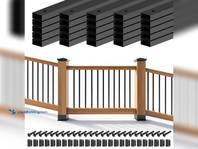Lot 49-5554032 - Sidasu 50 Pack 38" Metal Deck Balusters for Deck, Porch and Stair Railings | Galvanized Carbon Steel...
