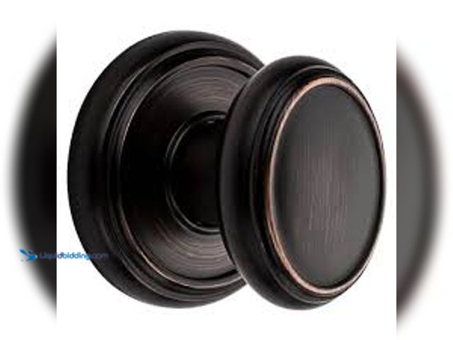 Lot 49-5458919 - Baldwin Prestige Carnaby Venetian Bronze Hall/Closet Door Knob, Model# 352CYK RDB 11P CP, New