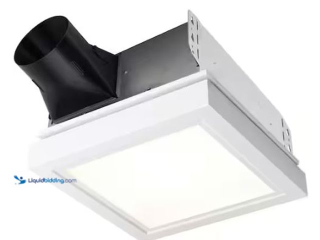 Lot 49-1577514 - Broan-NuTone Room side Series, Decorative, White Trim, 110 CFM, Room side Ceiling Bathroom Exhaust F...