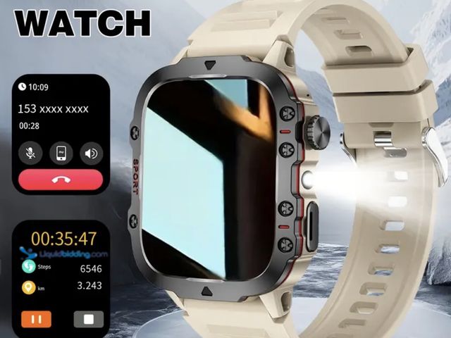 Lot 49-1820383 - Smart Watch 2025 Sport Style Smart Watch - 2.01" Display, Wireless Call, Multi-Sport Modes, Message ...