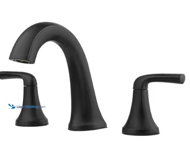 Lot 49-5478477 - Pfister
Ladera 8 in. Widespread Double Handle Bathroom Faucet in Matte Black Internet # 305095022
...