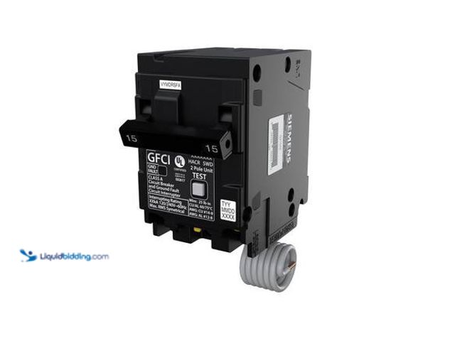 Lot 49-5546680 - Siemens QPFB 30 Amp 2-Pole GFCI Circuit Breaker Model # Q230GFP new