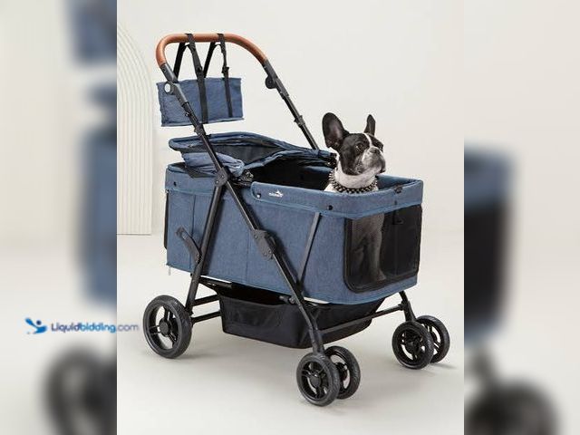 Lot 49-3565402 - Dog Stroller for Large and medium dogs. Up to 132lbs. Navy Blue. Unused