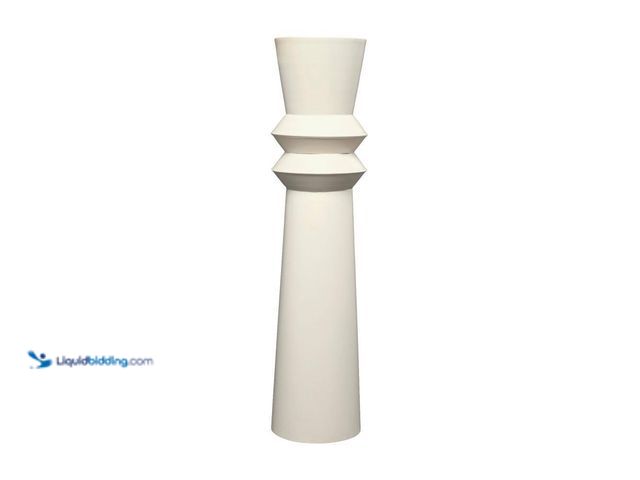 Lot 49-5438247 - Litton Lane
32 in. Cream Tall Art Deco Fluted Floor Metal Decorative Vase. Unused