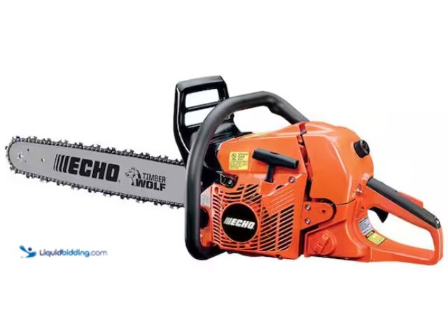 Lot 49-1550258 - ECHO 20 in. 59.8 cc Gas 2-Stroke Rear Handle Timber Wolf Chainsaw, Model # CS-590-20, Used, Has comp...