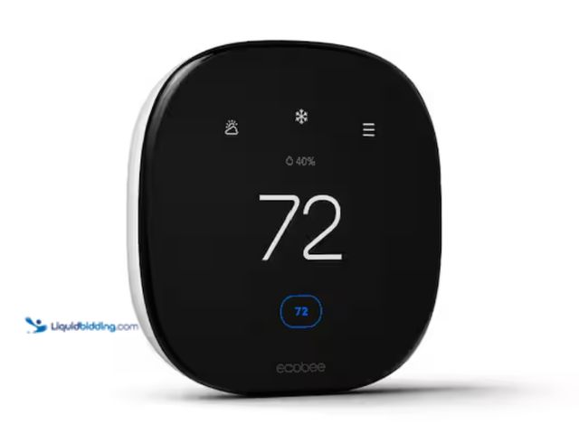 Lot 49-2000039 - ecobee Smart Thermostat Enhanced Programmable Wifi Works with Siri, Alexa, Google Assistant Energy S...