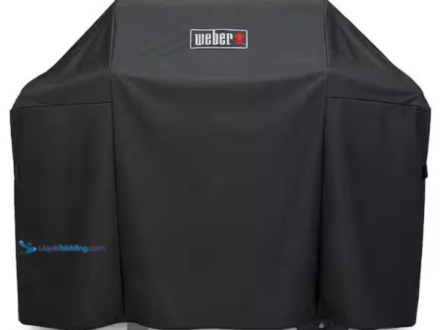 Lot 49-3631525 - Weber Premium Grill Cover for Large Spirit Grills, Model # 7139, Slightly used, Shipping damage. (NO...