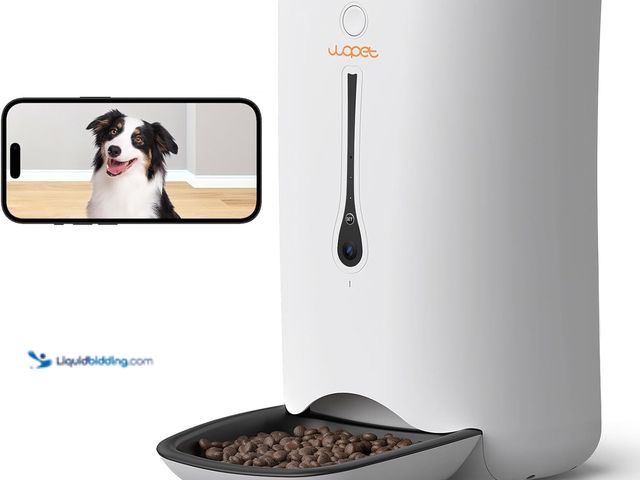 Lot 49-3523210 - WOPET Automatic Dog Feeder with Camera,7L Smart WiFi Cat Feeder Dog Food Dispenser,6-Meal Pet Feeder...